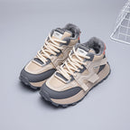 Damen Sportliche High-Top Sneakers mit kuscheligem Fleece-Futter und rutschfester Sohle R&B