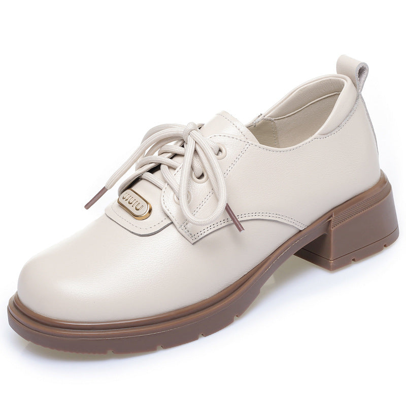 Damen klassische Schnürschuhe mit modernem Blockabsatz R&B