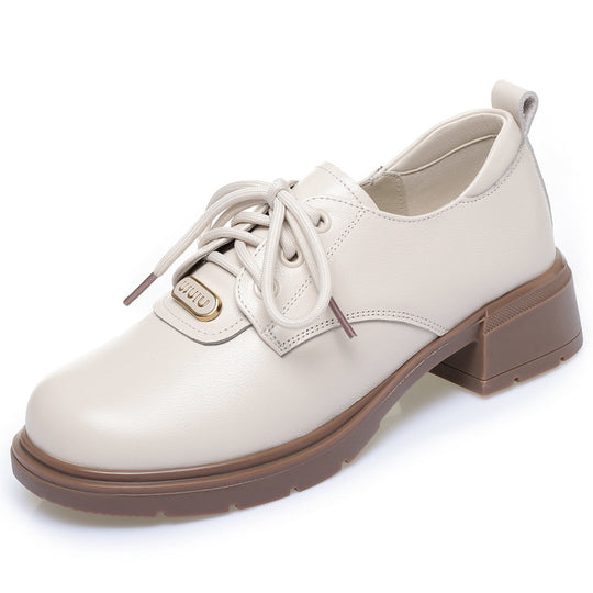 Damen klassische Schnürschuhe mit modernem Blockabsatz R&B