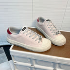 Damen Sneakers mit atmungsaktiver Lederoberfläche und rutschfester Gummisohle R&B