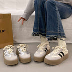 Damen Plattform-Sneaker mit angenehmer Innensohle und modischem Obermaterial