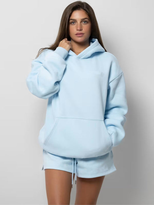 Damen Sportliche Sweatshorts mit elastischem Bund R&B