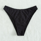 Damen Bikinislip mit modernem Texturmuster R&B