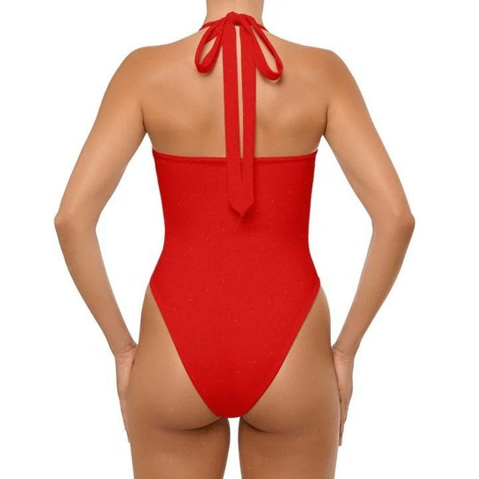Damen Einteiler Badeanzug mit Cut-Out-Design R&B
