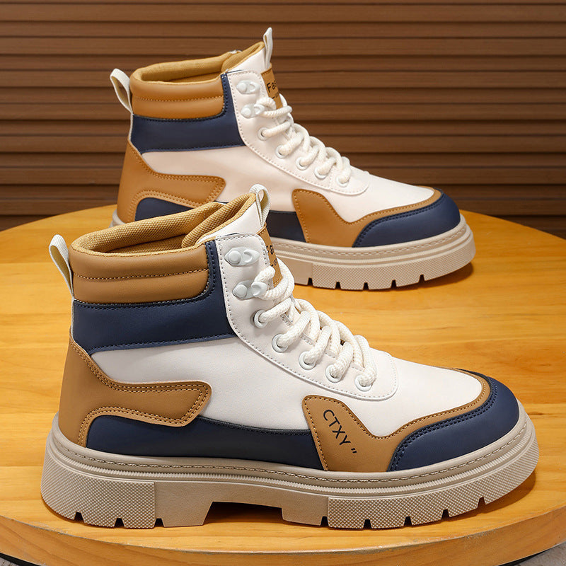 Damen robuste High-Top Sneakers mit stilvollem Design und rutschfester Sohle