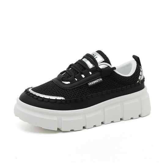 Damen Sportliche Chunky Sneakers mit atmungsaktiver Mesh-Oberfläche und robuster Sohle R&B