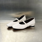 Damen elegante Ballerinas mit modischem Riemen und weich gepolsterter Innensohle R&B