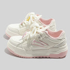 Damen Sportliche Plattform Sneakers mit atmungsaktiver Oberfläche und einzigartigem Design