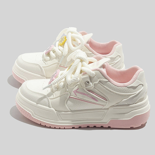 Damen Sportliche Plattform Sneakers mit atmungsaktiver Oberfläche und einzigartigem Design R&B