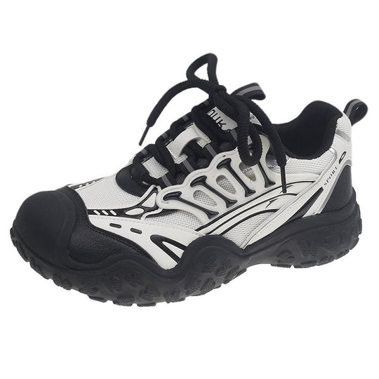 Damen sportliche Lauf-Sneaker mit atmungsaktiver Mesh-Oberfläche und robustem Sohlenprofil R&B