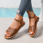 Damen Bequeme Sandalen mit dekorativem Riemendesign R&B