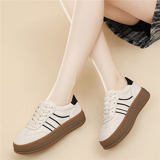 Damen Bequeme und modische Sneakers mit Plattformsohle R&B