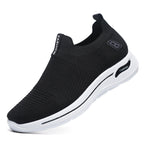 Damen Komfortable Slip-On Sneakers mit atmungsaktivem Strick-Obermaterial R&B