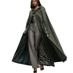 Damen eleganter Maxikleid-Mantel mit schwingendem Schnitt und einzigartigem Design R&B