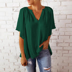 Damen elegante Chiffon-Bluse R&B