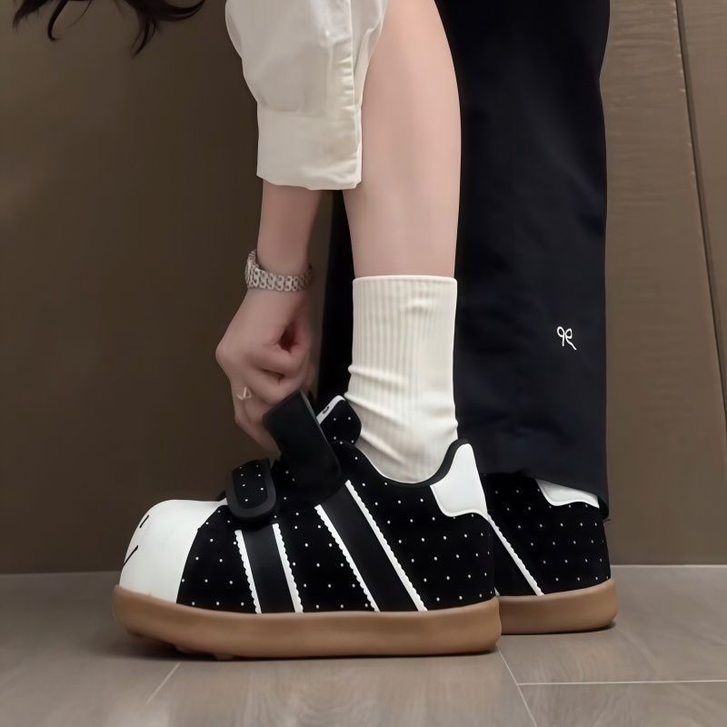 Damen Komfortable Sneaker mit praktischen Klettverschlüssen und lässigem Design