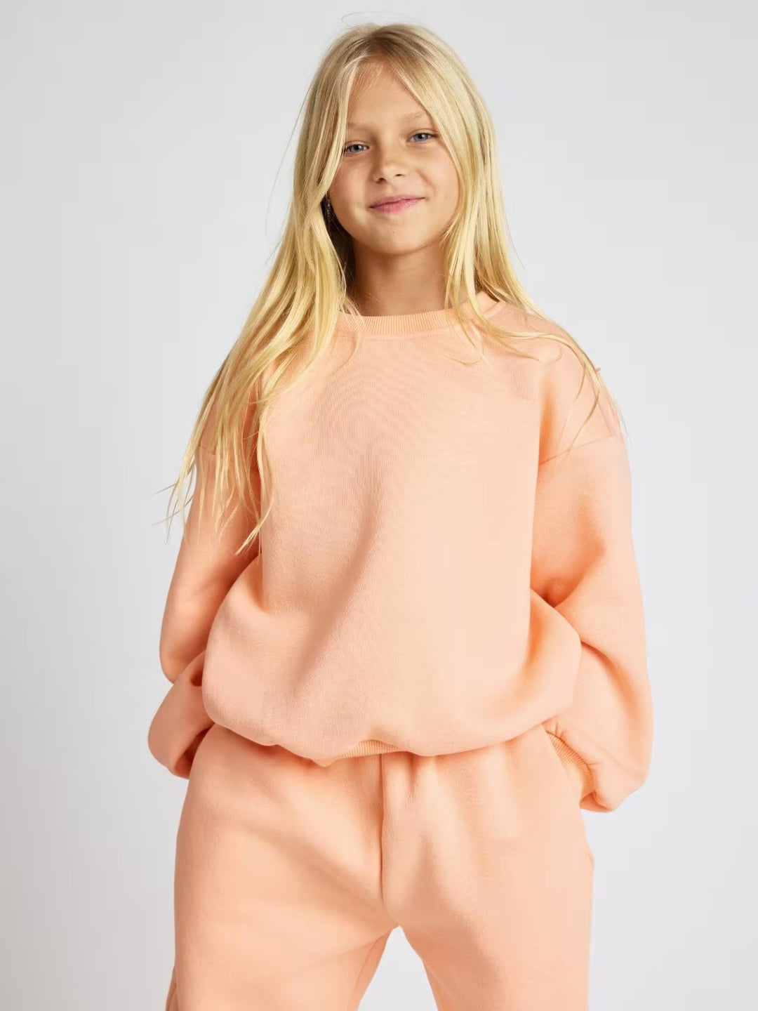 Damen lässiges Sweat-Set mit voluminösem Oberteil und bequemen Jogginghosen R&B