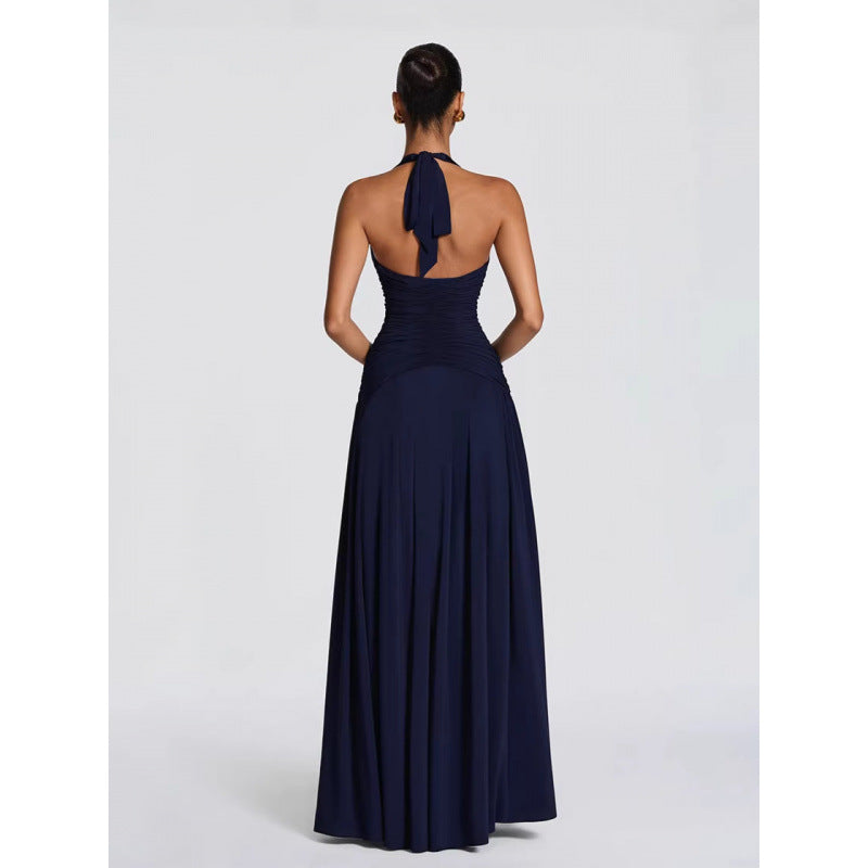 Damen Maxikleid mit raffiniertem Wickeldesign und elegantem Taillenbund R&B