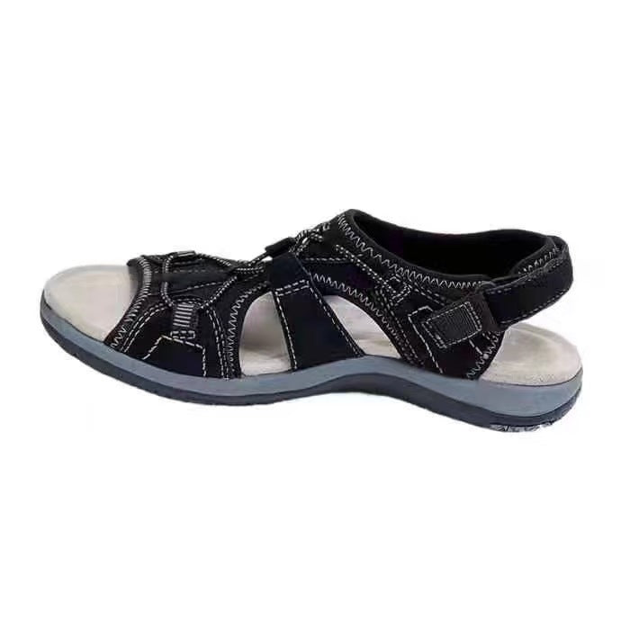 Damen Freizeit-Sandalen mit verstellbaren Riemen und gepolsterter Sohle R&B