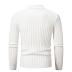 Herren eleganter Strickpullover mit modernem Zopfdesign R&B
