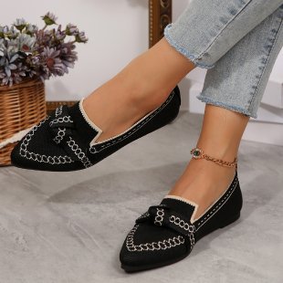 Damen luftige Ballerinas mit modischem Schleifen-Design R&B