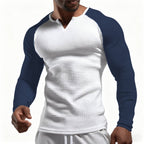 Herren Langarmshirt mit innovativem Strukturdesign R&B