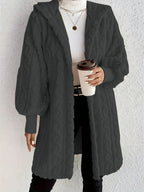 Damen Kapuzenjacke aus luxuriösem Fleece