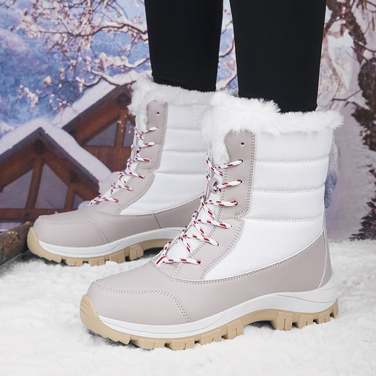 Damen Winterstiefel mit rutschfester Sohle und wärmendem Futter R&B