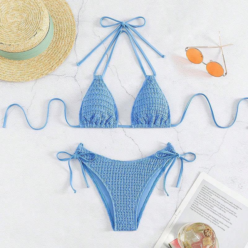Damen Cropped Bikini mit raffinierten BindR&Bändern R&B