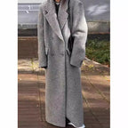 Damen Oversized Wollmantel R&B