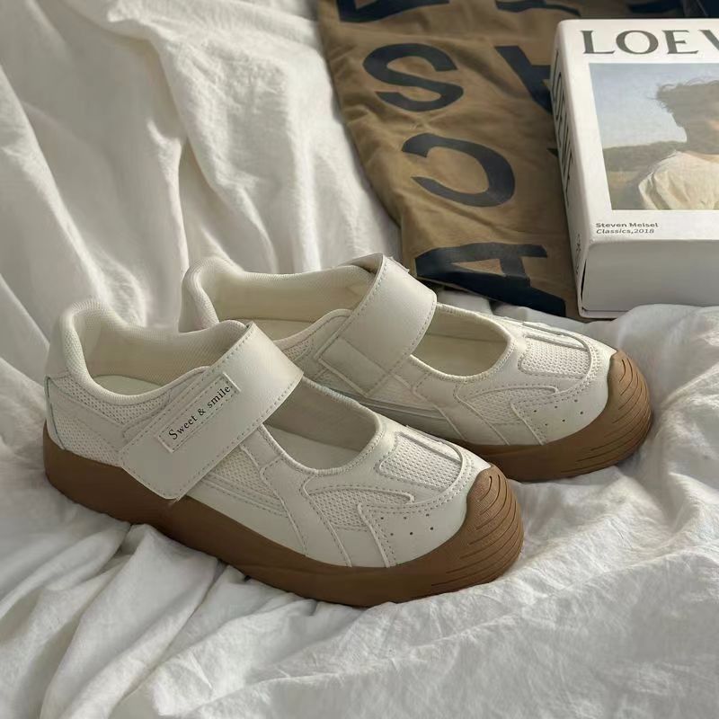 Damen Komfortable Sneakers mit praktischem Klettverschluss und atmungsaktiver Mesh-Oberfläche R&B