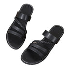 Damen Riemensandalen mit geflochtenem Design und bequemer Sohle R&B