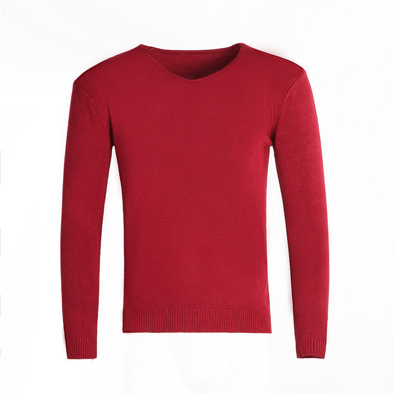 Herren klassischer V-Ausschnitt Pullover R&B