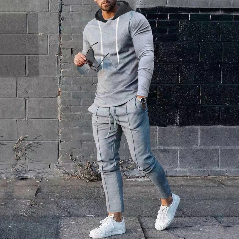 Herren Sportliches Hoodie-Set mit stylischen Jogginghosen R&B