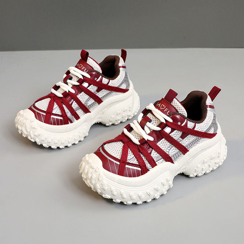 Damen Sportliche Outdoor Sneakers mit atmungsaktiver Mesh-Konstruktion und stabiler Profilsohle R&B