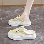 Damen Slip-On Sneakers mit luftigen Mesh-Einsätzen und komfortabler Sohlenkonstruktion R&B