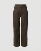 Retro Cordhose Damen Weites Bein Braun Warme Winterhose High Waist