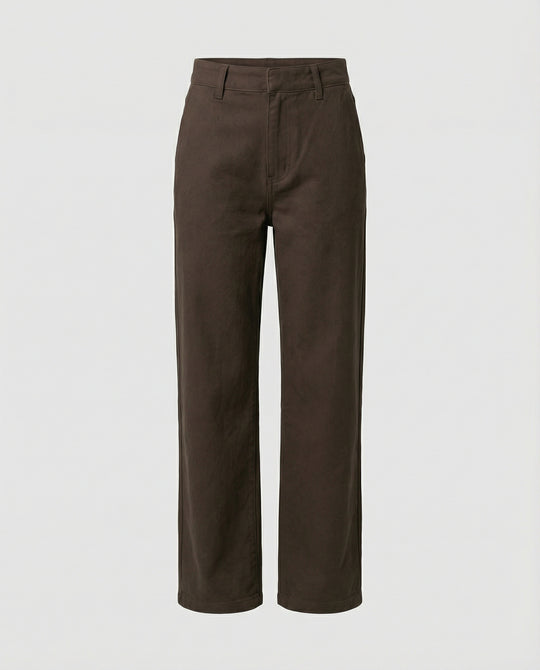 Retro Cordhose Damen Weites Bein Braun Warme Winterhose High Waist