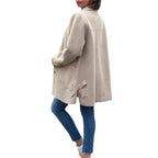 Damen eleganter und lässiger Wollmantel