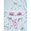 Damen Strand-Bikini-Set mit verstellbaren Trägern und maritimen Accessoires R&B