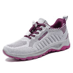 Damen Sportliche Laufschuhe mit atmungsaktivem Mesh-Obermaterial und elastischem Schnellschnürsystem R&B