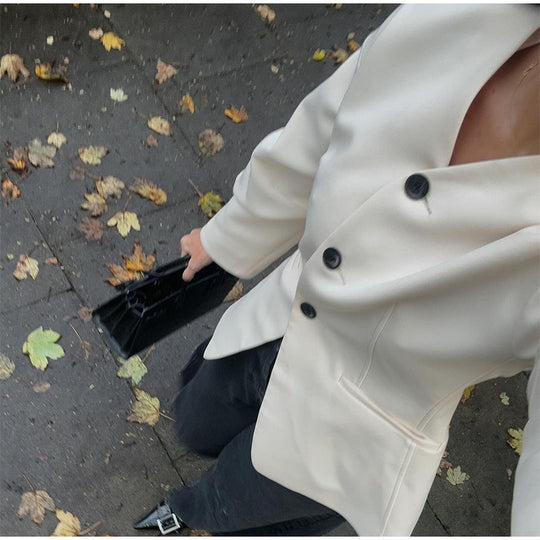 Damen modischer Blazer mit voluminösen Ärmeln R&B