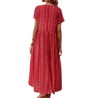 Damen Maxikleid mit floralen Mustern und lässiger Taillierung R&B