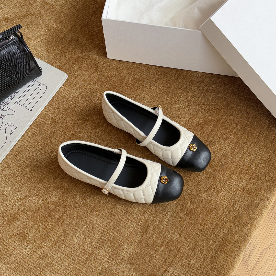 Damen Ballerinas im klassischen Design mit dekorativem Riemen R&B