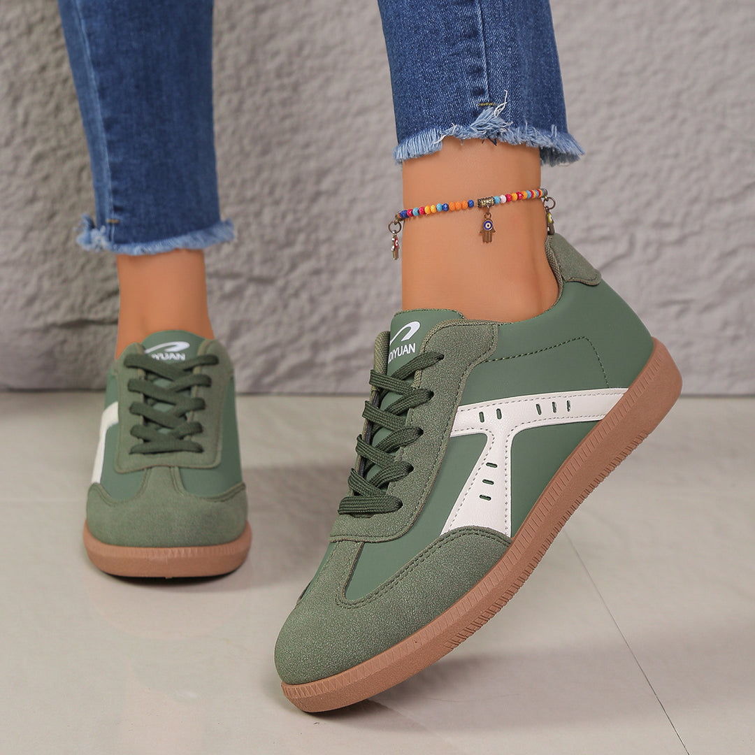Damen Sneakers im Vintage-Look mit atmungsaktivem Obermaterial und rutschfester Sohle R&B