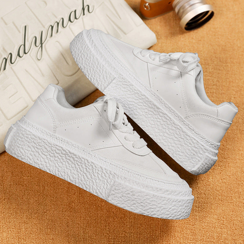 Damen modische Sneaker mit dicker Sohle und atmungsaktivem Obermaterial R&B