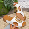 Damen Modische Komfortsandalen mit elegantem Schnallen-Design R&B
