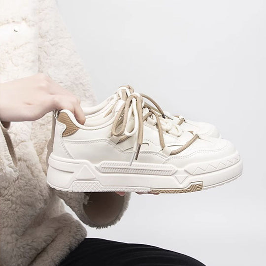 Damen Sportliche Chunky Sneakers mit atmungsaktiver Oberflächenstruktur R&B