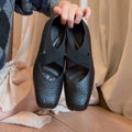 Damen Mokassins mit elastischen Überkreuz-Riemen und formschönem Design R&B