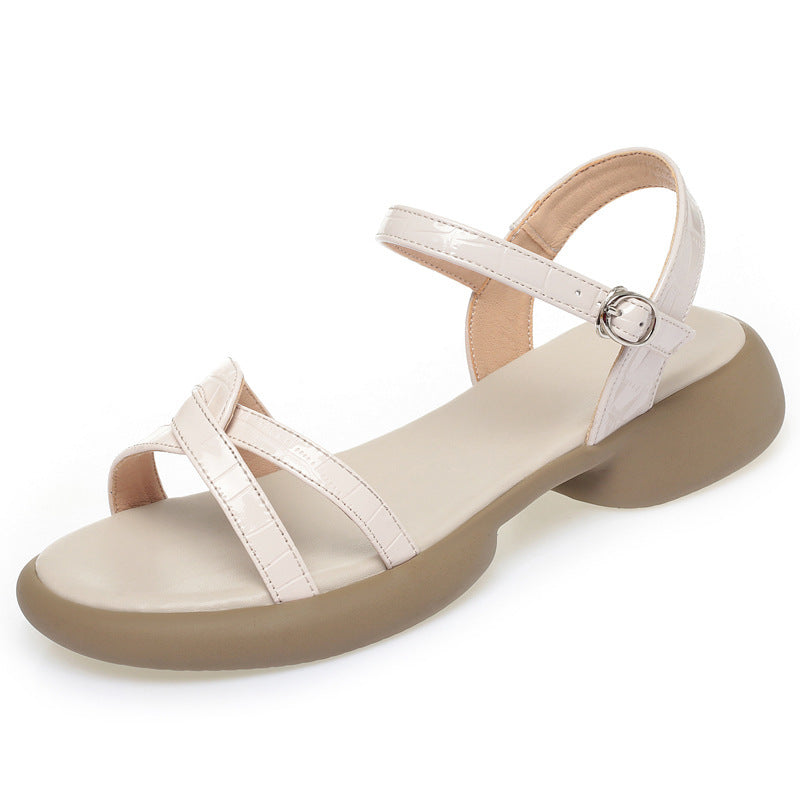 Damen Komfortable Riemchensandalen mit verstellbarem Schnallenverschluss und ergonomischem Fußbett R&B